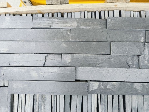 Плитка чёрная из натурального камня фасадная 30 см * 5 см, толщина 7 мм -30 мм купить в Ульяновской области