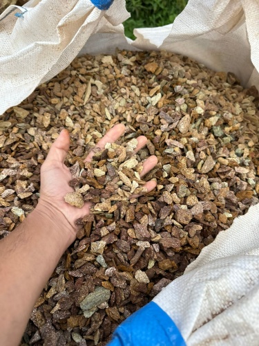 Златолит персиковый декоративная каменная крошка купить в Ульяновской области