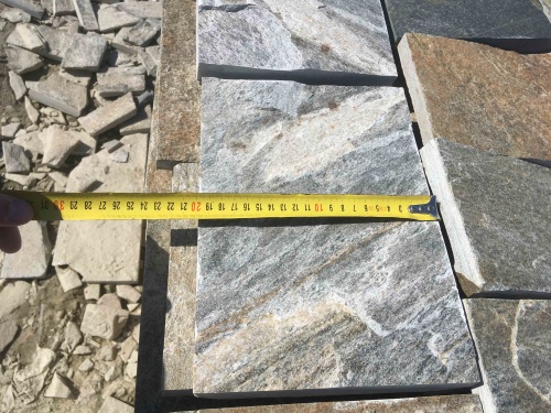 Плитка пилёная златолит Уральский для цоколя, отмостки купить в Ульяновской области