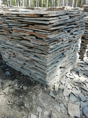 Плитняк златолит Уральский для цоколя, отмостки купить в Ульяновской области